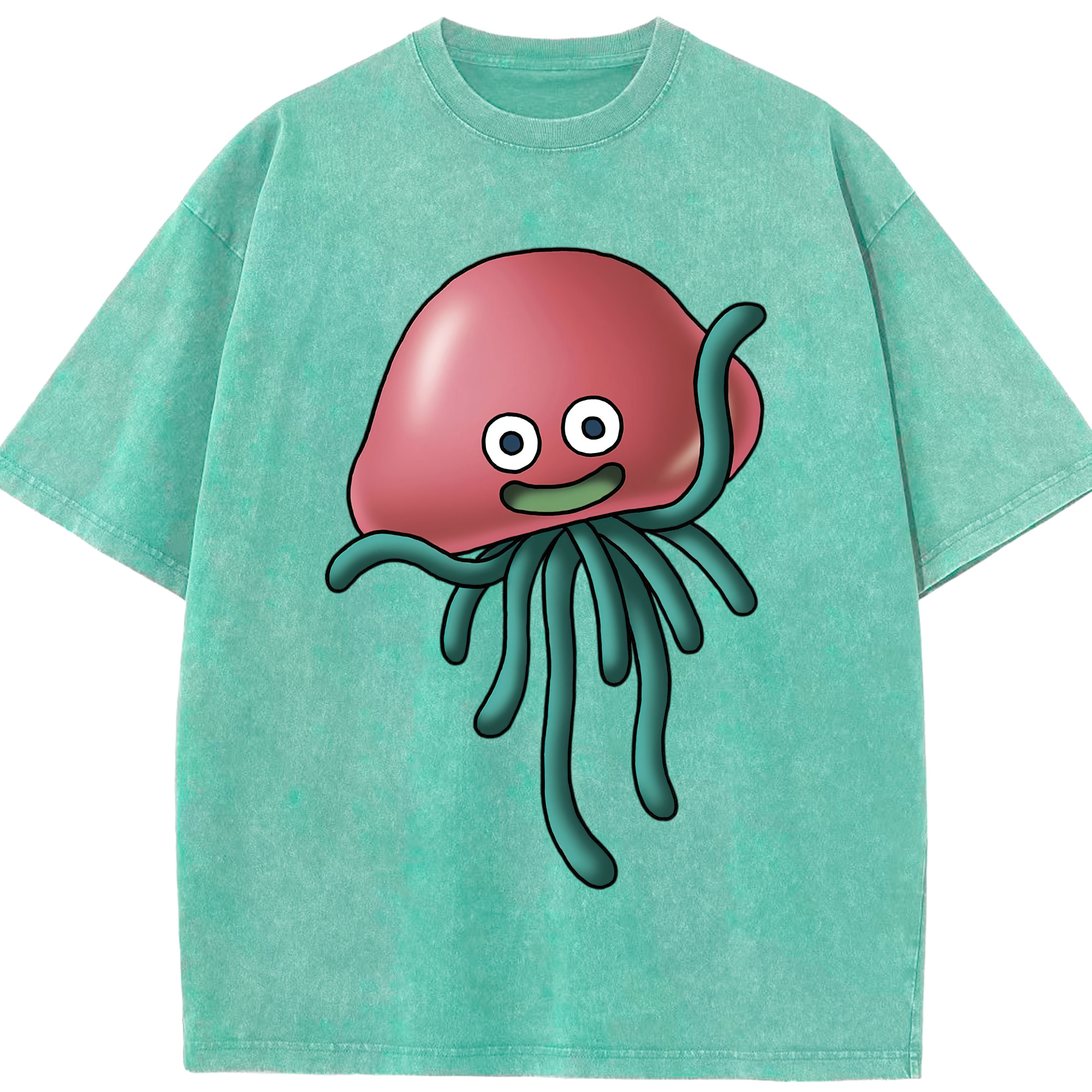 （画像用） ドラゴンクエスト Doragon Kuesuto Dragon Quest 綿100% ヴィンテージ風 半袖Tシャツ（フロントプリント）